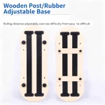 Home Fitness Balance Board – Core Trainer for All Ages | Non-Slip Wooden Stability Board