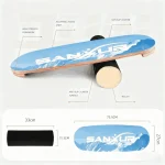 Surf & Snow Balance Board with Wooden Roller – Dynamic Trainer for Carving, Agility & Core Strength