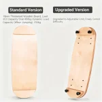 Surf & Snow Balance Board with Wooden Roller – Dynamic Trainer for Carving, Agility & Core Strength