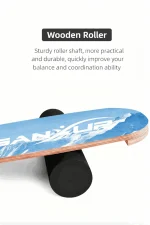 Surf & Snow Balance Board with Wooden Roller – Dynamic Trainer for Carving, Agility & Core Strength