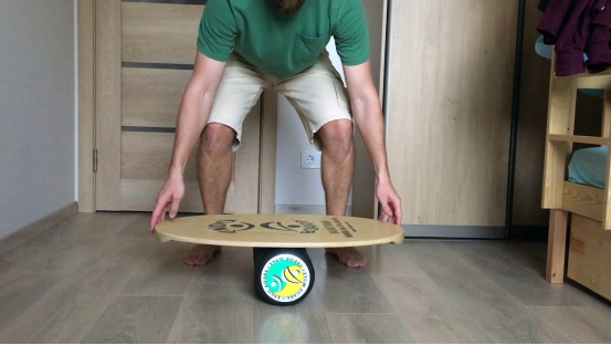 Balance board exercises improve edge control and lower body stability.