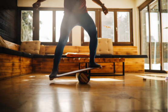 Balance board training for improved neuromuscular coordination