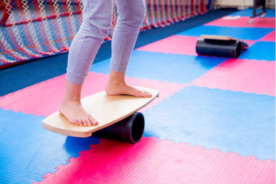 Glute activation and lower back relief with balance board training.