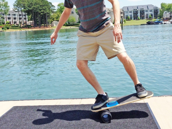 balance board training with anterior pelvic tilt caution