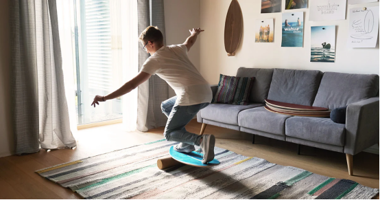 balance board improving jump stability and coordination