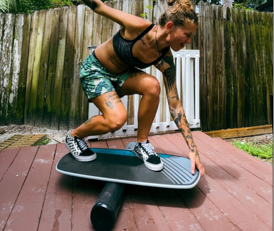 core and lower limb activation on balance board training