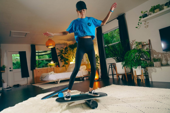 athlete demonstrating balance board running performance
